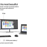 HP Series 7 Pro 27 inch 4K Thunderbolt 4 Monitor - 727pk, 68.6 cm (27