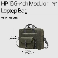 HP 15.6-inch Modular Laptop Bag, Messenger case, 39.6 cm (15.6