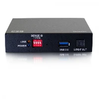 C2G HDMIR over IP Decoder - 4K 60Hz, 3840 x 2160 pixels, 200 ms, 148.5 MHz, 594 MHz, 0.4 Gbit/s, Black