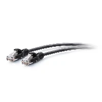 C2G 2.7m Cat6a Snagless Unshielded (UTP) Slim Ethernet Patch Cable - Black, 2.7 m, Cat6a, U/UTP (UTP), RJ-45, RJ-45, Black