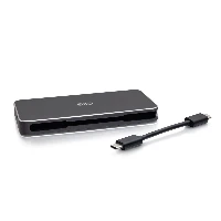 C2G USB-C 7-in-1 Dual Display MST Docking Station with HDMI, DisplayPort, Ethernet, USB, and Power Delivery up to 100W - 4K 60Hz, Wired, USB 3.2 Gen 1 (3.1 Gen 1) Type-C, 100 W, 10,100,1000 Mbit/s, Black, 4K Ultra HD