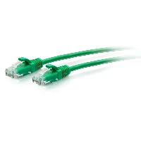 C2G 1.5m Cat6a Snagless Unshielded (UTP) Slim Ethernet Patch Cable - Green, 1.5 m, Cat6a, U/UTP (UTP), RJ-45, RJ-45, Green