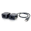 C2G USB 1.1 Over Cat5 Superbooster Extender Dongle Kit, USB-A, USB-A, USB-A, USB-A, Black