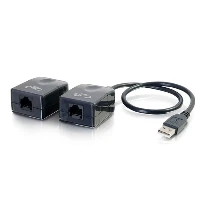 C2G USB 1.1 Over Cat5 Superbooster Extender Dongle Kit, USB-A, USB-A, USB-A, USB-A, Black