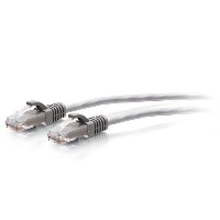 C2G 4.6m Cat6a Snagless Unshielded (UTP) Slim Ethernet Patch Cable - Grey, 4.6 m, Cat6a, U/UTP (UTP), RJ-45, RJ-45, Grey