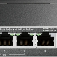 TP-Link 6-Port Gigabit Desktop Switch with 3-Port PoE+ and 1-Port PoE++, Unmanaged, Gigabit Ethernet (10/100/1000), Power over Ethernet (PoE), Rack mounting