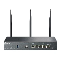 TP-Link Omada AX3000 Gigabit VPN Router, Dual-band (2.4 GHz / 5 GHz), Ethernet LAN, Black, Desktop/pole router
