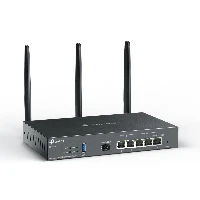 TP-Link Omada AX3000 Gigabit VPN Router, Dual-band (2.4 GHz / 5 GHz), Ethernet LAN, Black, Desktop/pole router