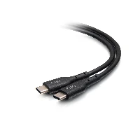 C2G 3.7m USB-C Male to USB-C Male Cable (20V 5A) - USB 2.0 (480Mbps), 3.7 m, USB C, USB C, USB 2.0, 0.48 Gbit/s, Black