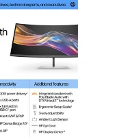 HP Series 7 Pro 37.5 inch WQHD+ Thunderbolt 4 Monitor - 738pu, 95.2 cm (37.5