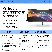 HP Series 7 Pro 37.5 inch WQHD+ Thunderbolt 4 Monitor - 738pu, 95.2 cm (37.5