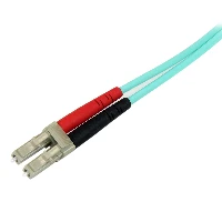 StarTech.com 1m (3ft) LC/UPC to SC/UPC OM3 Multimode Fiber Optic Cable, Full Duplex 50/125m Zipcord Fiber Cable, 100G, Low Insertion Loss, LSZH Fiber Jumper Cord, 1 m, OM3, LC, SC