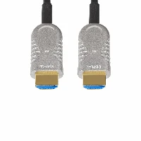 StarTech.com 100ft (30.4m) HDMI 2.1 Hybrid Active Optical Cable (AOC), CMP, Plenum Rated, 8K Ultra High Speed HDMI 2.1/2.0 Fiber Optic Cable, 48Gbps, 8K 60Hz/4K 120Hz, HDR10+/FRL/TMDS/eARC, 30.4 m, HDMI Type A (Standard), HDMI Type A (Standard), 48 Gbit/s, Audio Return Channel (ARC), Black, Silver