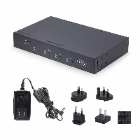 StarTech.com 4-Port KM Switch with Mouse Roaming, USB Switch for Keyboard/Mouse, 3.5mm/USB Audio, Perihperal Sharing for 4 Computers, TAA Compliant, Black