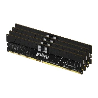 Kingston Technology FURY 64GB 6800MT/s DDR5 ECC Reg CL34 DIMM (Kit of 4) Renegade Pro XMP, 64 GB, 4 x 16 GB, DDR5, 288-pin DIMM, Black