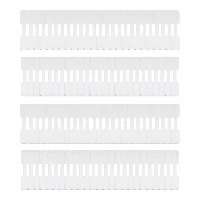 StarTech.com 3.5in (9cm) Cable Labels, 100 Pack, White, Hook-to-Hook Fastener Cable Tags, Write-On Cord Labels for Cable Management, Cord Identification Tags, Cable markers, Universal, White