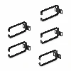 StarTech.com 5-Pack 1U Vertical Cable Management D-Ring Hooks, Cable Manager For 19