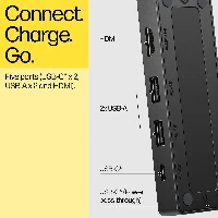 HP USB-C Travel Hub G3, 116 mm, 41.9 mm, 14.5 mm, 64 g, 173 mm, 59 mm