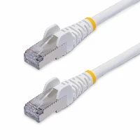 StarTech.com 10m White CAT8 Ethernet Cable, Snagless RJ45, 25G/40G, 2000MHz, 100W PoE++, S/FTP, 26AWG Pure Bare Copper Wire, LSZH, Shielded Network Patch Cord w/Strain Reliefs, Fluke Channel Tested, 10 m, Cat8, S/FTP (S-STP), RJ-45, RJ-45, White