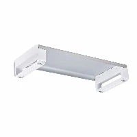 StarTech.com Ergonomic Monitor Riser Stand, Up to 33lb/15kg, Fixed height 3.5in/9cm, Desktop Computer Monitor/Laptop Riser, Steel Platform, Quick Assembly, Optimize Desk Space, Freestanding, 15 kg, Silver