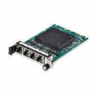 StarTech.com 4-Port RJ45 Gigabit OCP 3.0 Server Network Card w/Intel I350-AM4, SFF 4C+ Compatible, Multi-Speed Ethernet, PCIe 3.0, LAN Transformer, NIC w/PXE/9K, Internal, Wired, OCP 3.0, Ethernet, 1000 Mbit/s, Black, Green