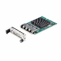 StarTech.com 4-Port RJ45 Gigabit OCP 3.0 Server Network Card w/Intel I350-AM4, SFF 4C+ Compatible, Multi-Speed Ethernet, PCIe 3.0, LAN Transformer, NIC w/PXE/9K, Internal, Wired, OCP 3.0, Ethernet, 1000 Mbit/s, Black, Green