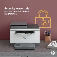 HP LaserJet MFP M234sdn Printer, Black and white, Printer for Small office, Print, copy, scan, Scan to email Scan to PDF, Laser, Mono printing, 600 x 600 DPI, A4, Direct printing, Grey, White