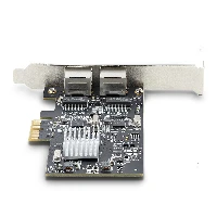 StarTech.com 2-Port 2.5Gbps NBASE-T PCIe Network Card, Intel I225-V, Dual-Port Computer Network Card, Multi-Gigabit NIC, PCI Express Server LAN Card, Desktop Ethernet Interface - Adattatore di rete - PCIe 2.0 x2 profilo basso - Gigabit Ethernet 10M/100M/1
