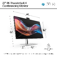 HP Series 7 Pro 27 inch 4K Conferencing Monitor - 727pm, 68.6 cm (27