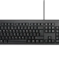 Kensington KB100 EQ, Full-size (100%), Wired, USB, Membrane, QWERTY, Black