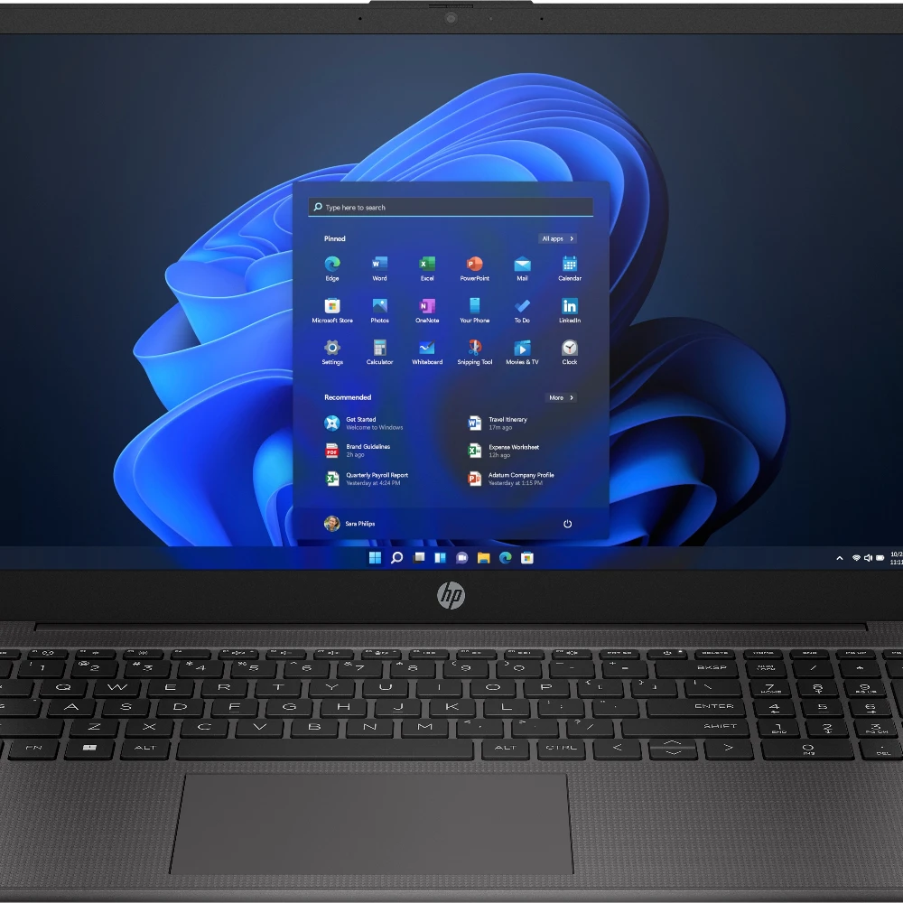 HP 250 G10, Intel Core i3, 39.6 cm (15.6