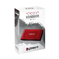 Kingston Technology 2TB XS1000 Red External USB 3.2 Gen 2 Portable Solid State Drive, 2 TB, USB Type-C, 3.2 Gen 2 (3.1 Gen 2), 1050 MB/s, Red