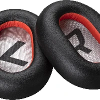 POLY Voyager 8200 Black Leatherette Ear Cushions (2 Pieces), Cushion/ring set, Black, Red