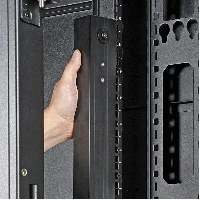 Tripp Lite PDUMV32HV 7.7kW Single-Phase Local Metered PDU, 200-240V Outlets (8 C19 and 40 C13), IEC-309 32A Blue Input, 10 ft. (3.05 m) Cord, 0U Vertical, TAA, 70 in., Metered, 0U, Vertical, Metal, Black, 48 AC outlet(s)
