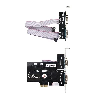 StarTech.com 4-Port Serial PCIe Card, Quad-Port PCI Express to RS232/RS422/RS485 (DB9) Serial Card, Low-Profile Bracket Incl., 16C1050 UART, Windows/Linux, TAA Compliant - Level-4 ESD Protection, PCIe, Serial, RS-232/422/485, Black, Activity, ASIX - AX99100