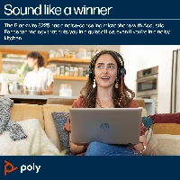 POLY Blackwire 8225 Stereo USB-C Headset +USB-C/A Adapter, Wired, Office/Call center, 186 g, Headset, Black