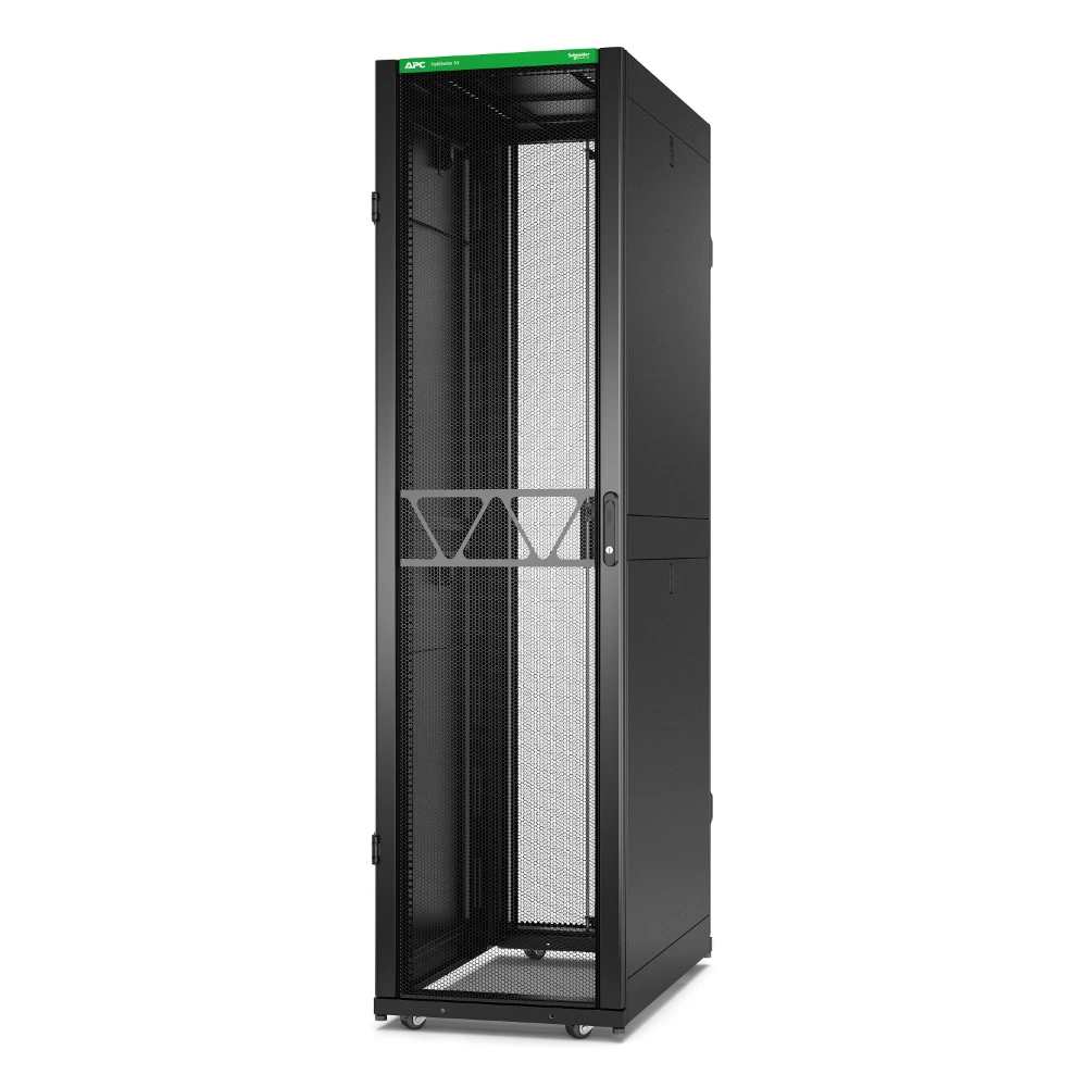 APC AR3107B2, Freestanding rack, 48U, Key lock, Adjustable feet, 134.9 kg, Black