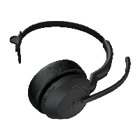 Jabra Evolve2 55 MS Mono - Cuffie con microfono - on-ear - Bluetooth - senza fili - eliminazione rumore attivata - USB-C tramite adattatore Bluetooth - nero - con supporto di ricarica - Zoom Certificato, Cisco Webex Certified, Tencent Meeting Certificato,