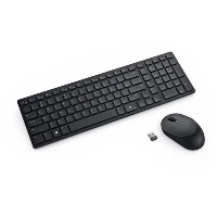 DELL KM555, Wireless, RF Wireless + Bluetooth, Plunger key switch, QWERTY, Black, Mouse included