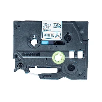 Brother TZe-R231 - Nero su bianco - Rotolo (1,2 cm x 4 m) 1 cassetta(e) Nastro - per Brother PT-D210, D600, H110, P-Touch Cube PT-P300, P-Touch Embellish PT-D215
