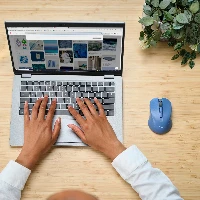 MYDO SILENT WIRELESS MOUSE BLU