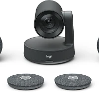 Logitech Large Room Bundle, Group video conferencing system, 4K Ultra HD, 15x, Graphite
