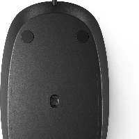 HP 128 Laser Wired Mouse, Ambidextrous, Laser, USB Type-A, 1200 DPI, Black