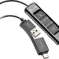 POLY USB-A to USB-C Cable (1500mm), USB adapter, 25 g, Black