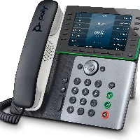 POLY Edge E500 IP Phone and PoE-enabled, IP Phone, Black, Wired handset, 12 lines, IPS, 12.7 cm (5
