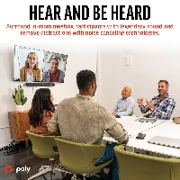 POLY Studio X52 All-In-One Video Bar, Group video conferencing system, 4K Ultra HD, 30 fps, 95, 5x, Android