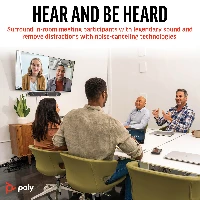 POLY Studio X52 All-In-One Video Bar with TC10 Controller Kit, Group video conferencing system, 4K Ultra HD, 30 fps, 95, 5x, Android