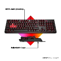 HP WOODY 2 GAMING RED KEYBOARD