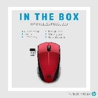 HP WIRELESS MOUSE 220 S RED
