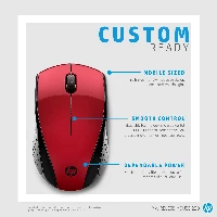HP WIRELESS MOUSE 220 S RED